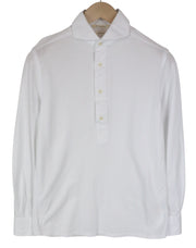 SUITSUPPLY Men's Spread T-Shirt 37/38/14.5/15 Extra Slim Fit Polo Cotton White