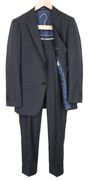 SUITSUPPLY Napoli Suit UK36R Men's Grey 2Pc Lined Notch Lapel Pure Wool Set