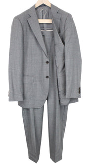 SUITSUPPLY Lazio Men's Grey Wool 2Pc Suit UK44R Slim Fit Single-Breasted Formal