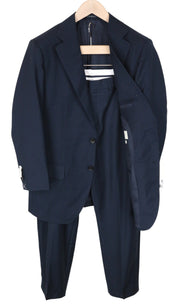 SUITSUPPLY Lazio Men's Suit UK40R Blue Super 110's Wool Slim Unlined 2 Pc