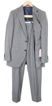 SUITSUPPLY La Spalla Suit UK38L Men's Grey Wool 2Pc Single-Breasted Classic