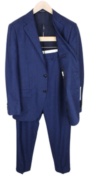SUITSUPPLY Lazio Men's Suit UK38R Super 120s Blue Wool Slim 2-Piece Fit