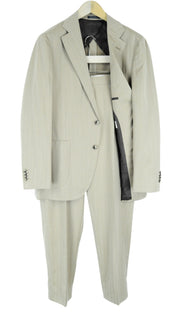 Men's SUITSUPPLY La Spalla Suit UK42R Wool Light Brown 2 Piece Vented