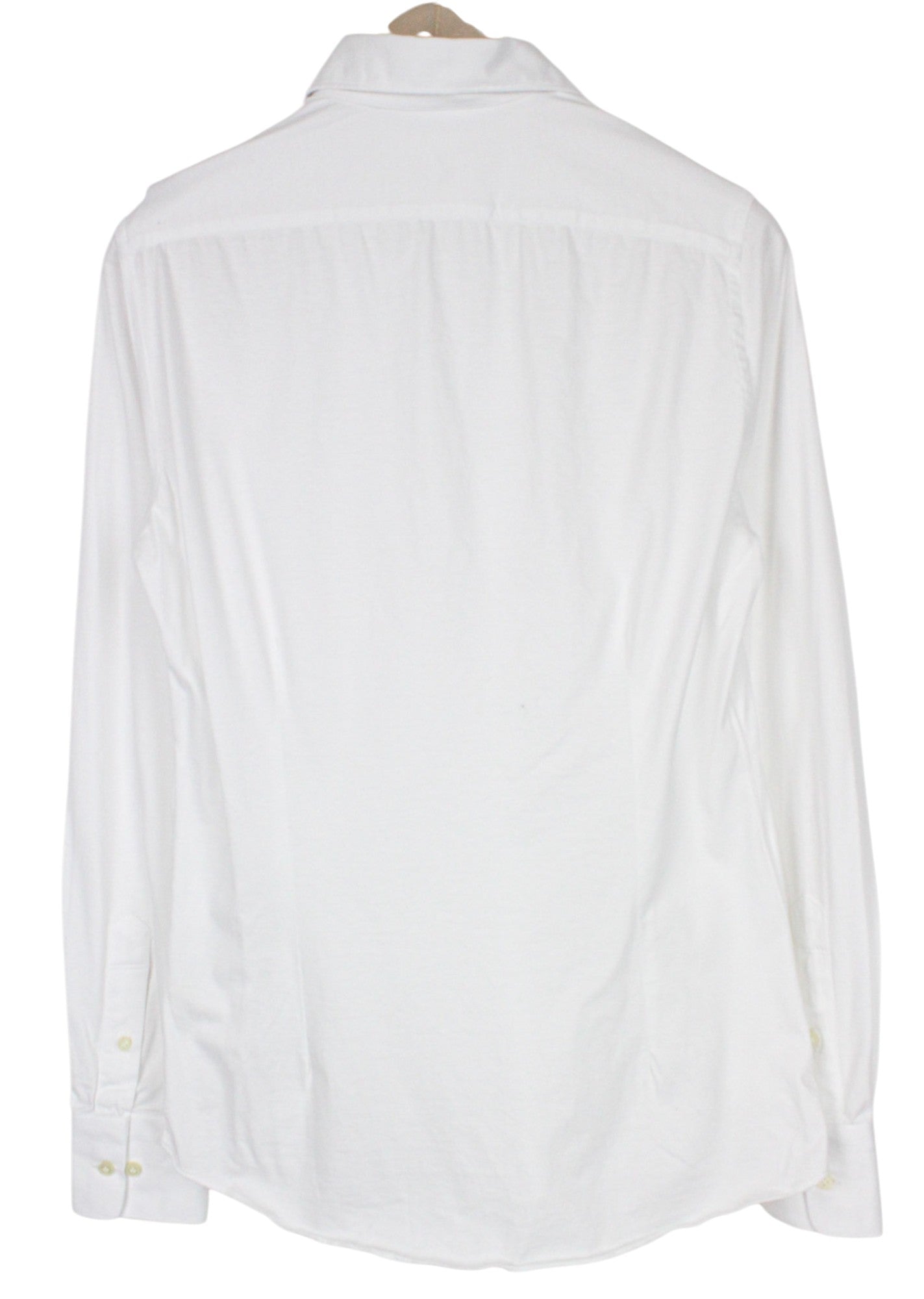 SUITSUPPLY vyriški išskleidžiami marškinėliai, 37/14.5, ypač ploni, balti medvilniniai polo marškinėliai 