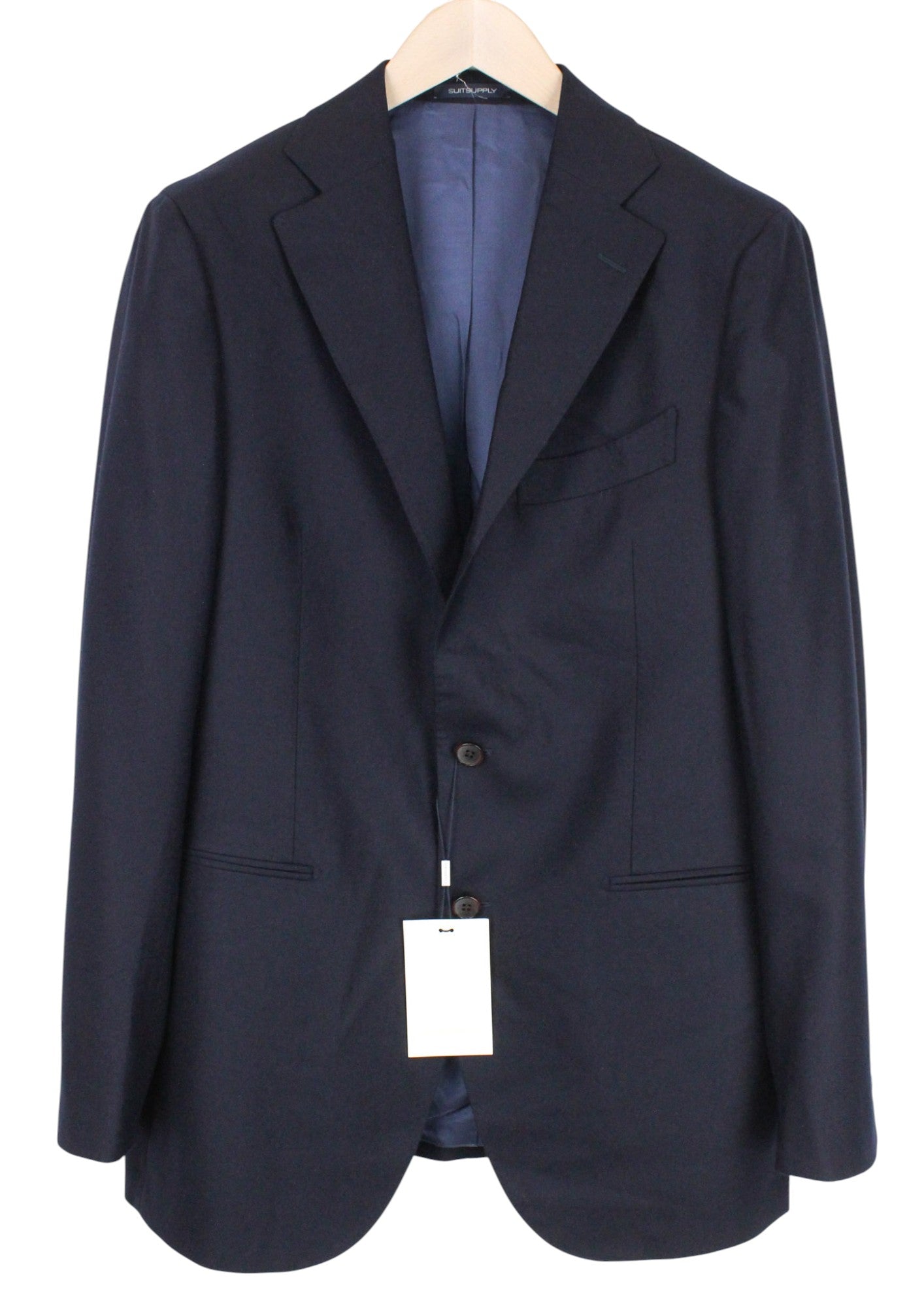 SUITSUPPLY La Spalla Men's Suit UK42R Navy Wool Two-Piece One Button Front