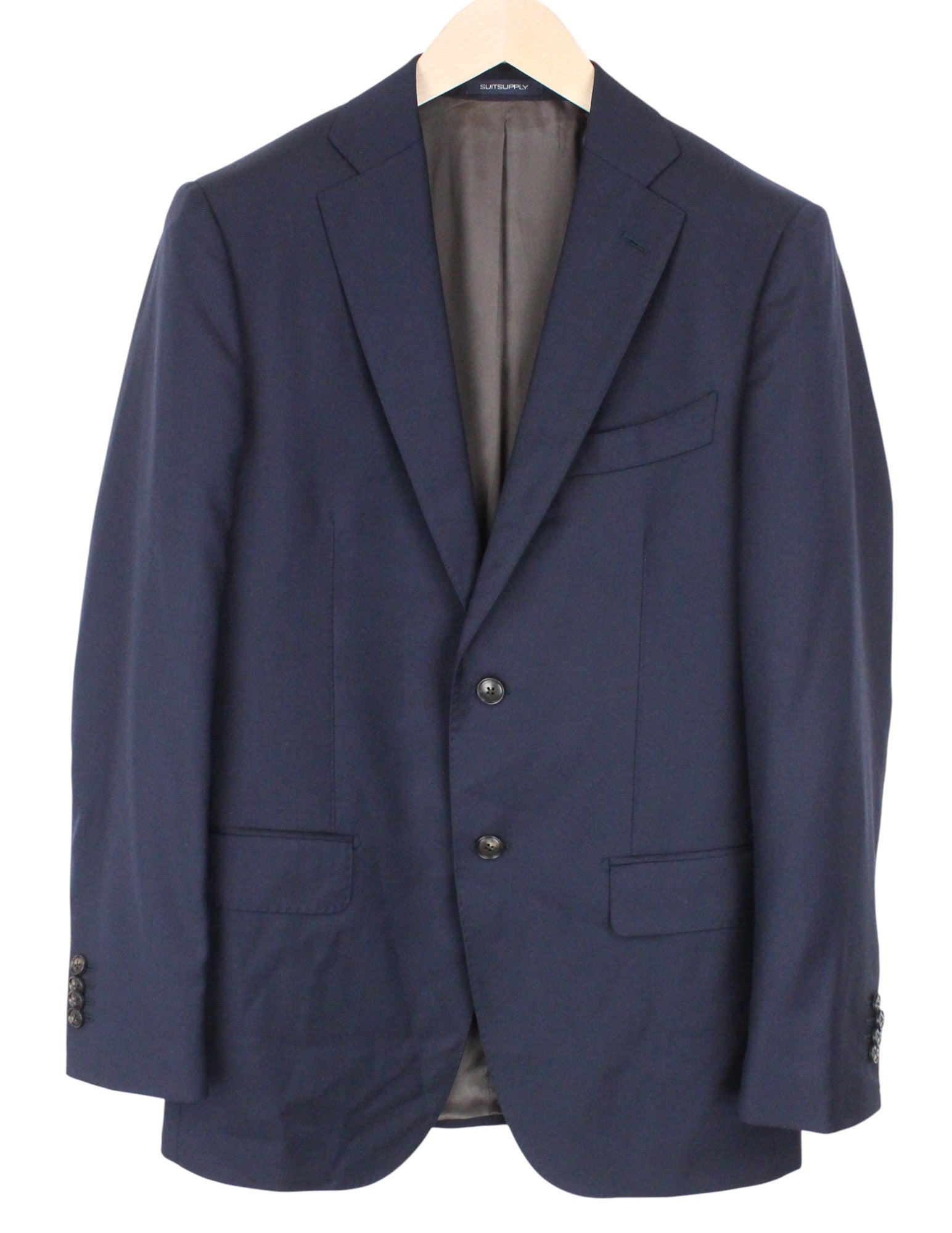 SUITSUPPLY Napoli Men's UK36R Blue Classic Pure Wool Single-Breasted 2 Piece