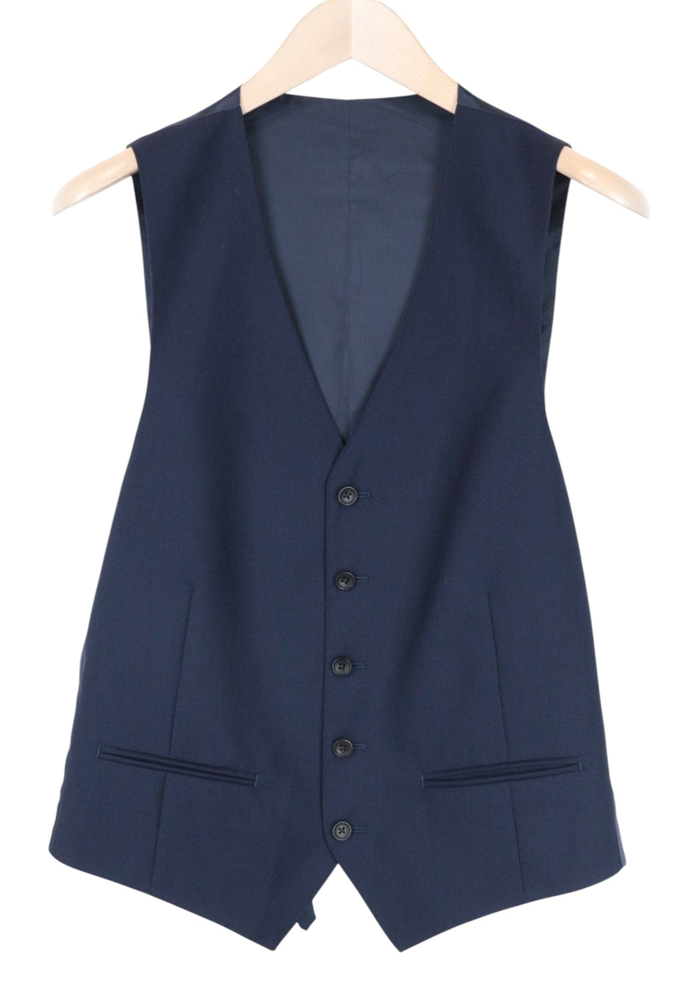 SUITSUPPLY La Spalla Men's Suit UK52S Formal Lined 3-Piece Pure Wool Blue