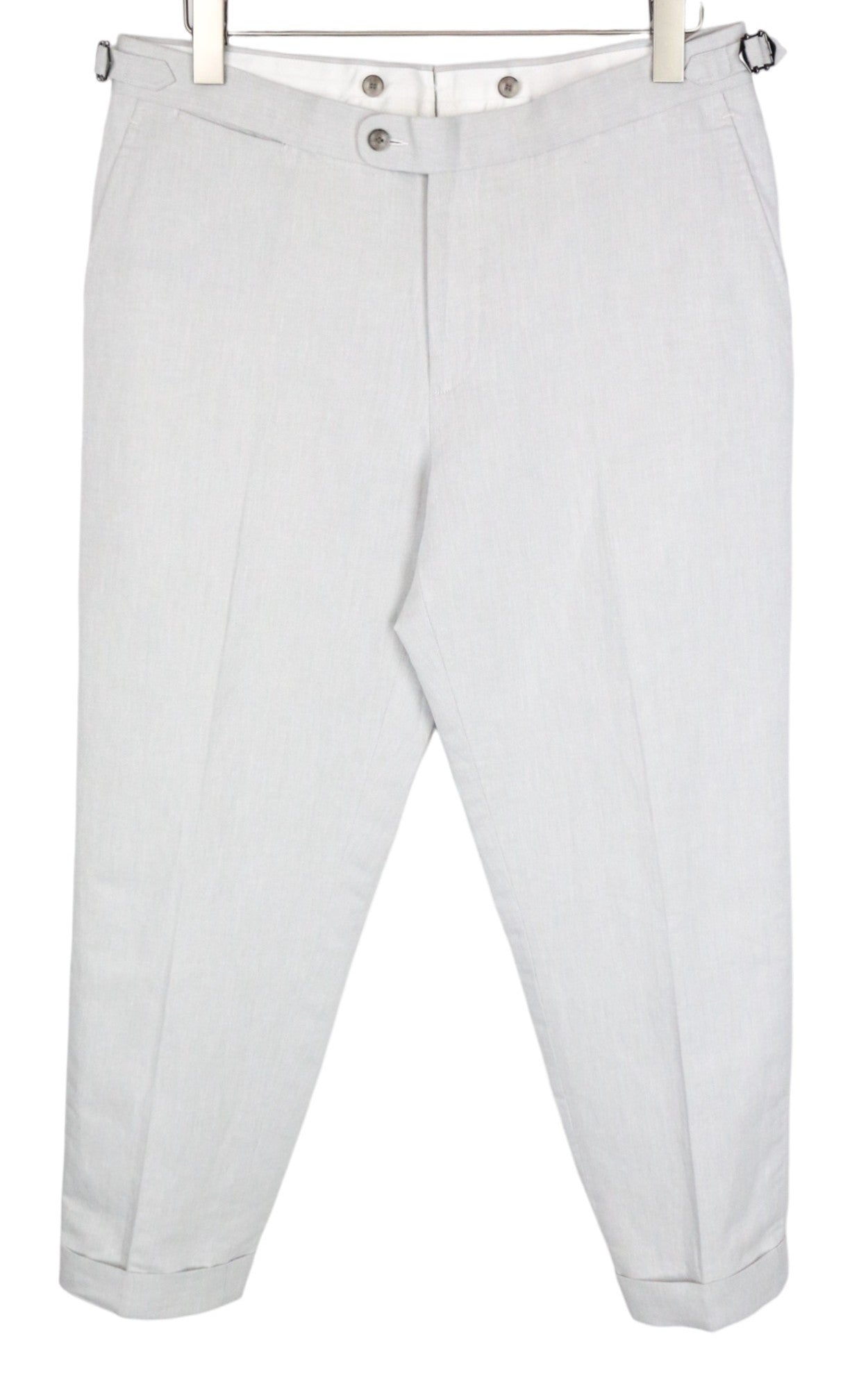 SUITSUPPLY La Spalla Men's Suit UK42S Grey Linen Cotton Single-Breasted 2 Pc