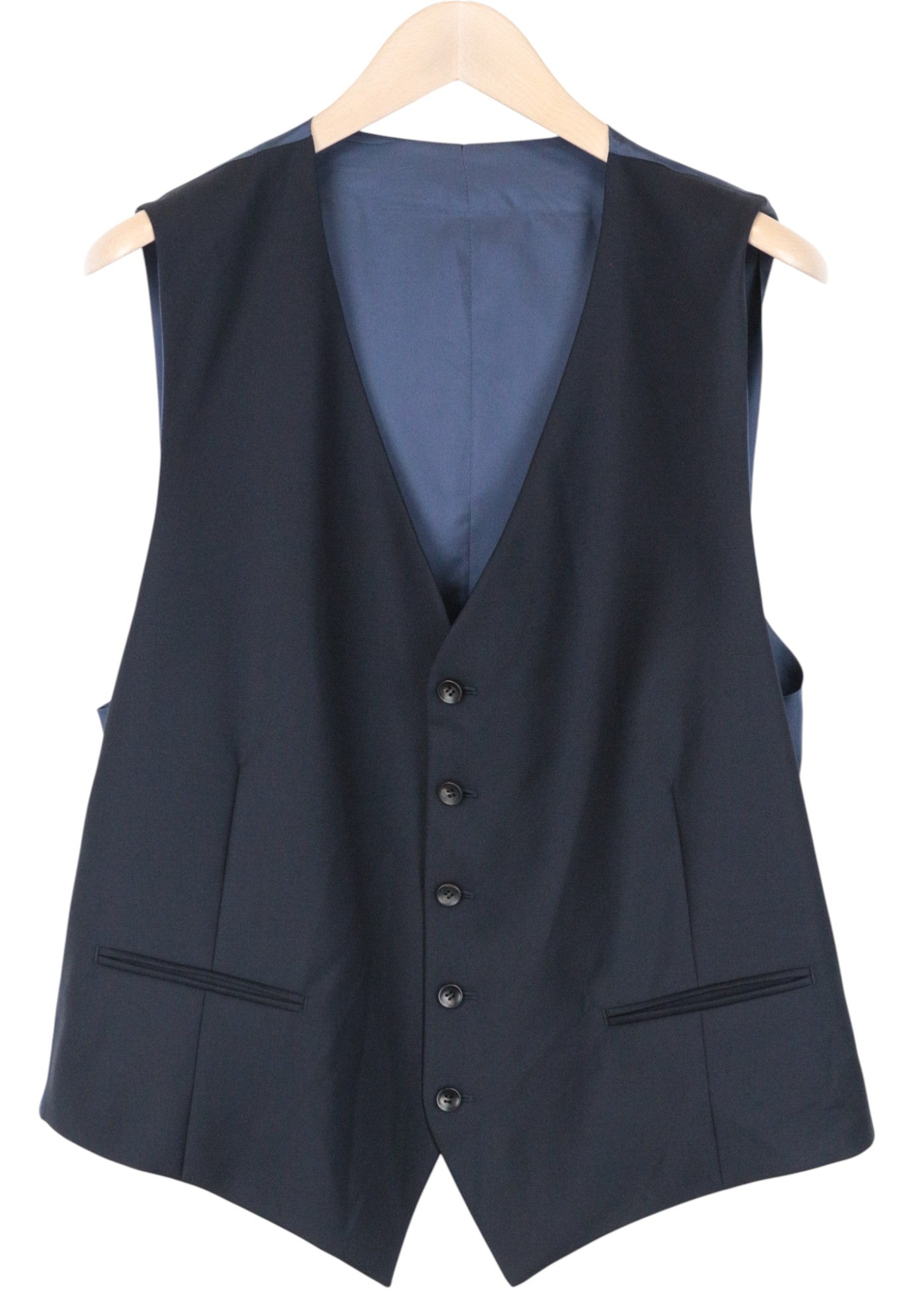 SUITSUPPLY Lazio Men's Suit UK38R Blue Slim Wool Check Mohair 2-Piece