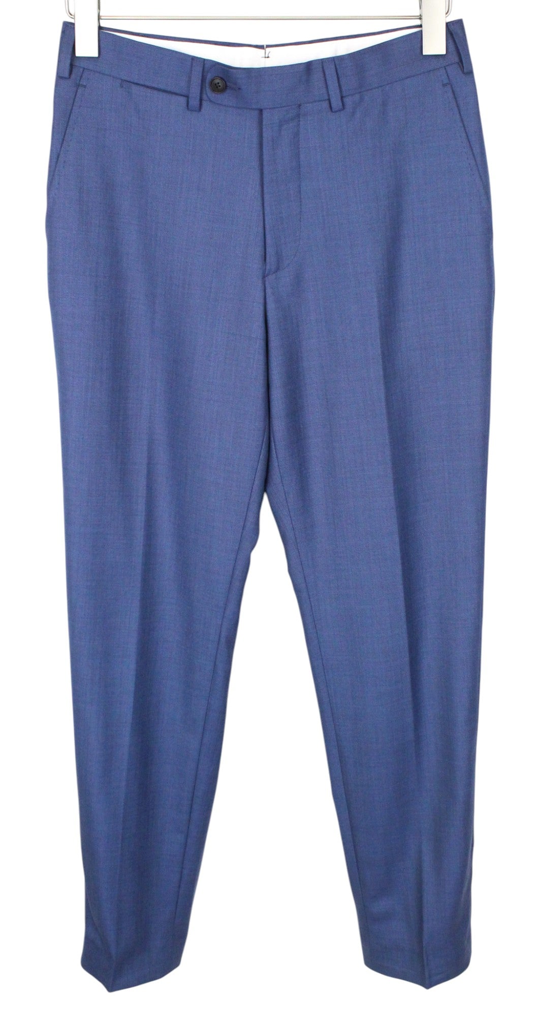 SUITSUPPLY Lazio La Spalla Men's UK34R Blue Slim 3Pc Super 150s Wool Suit