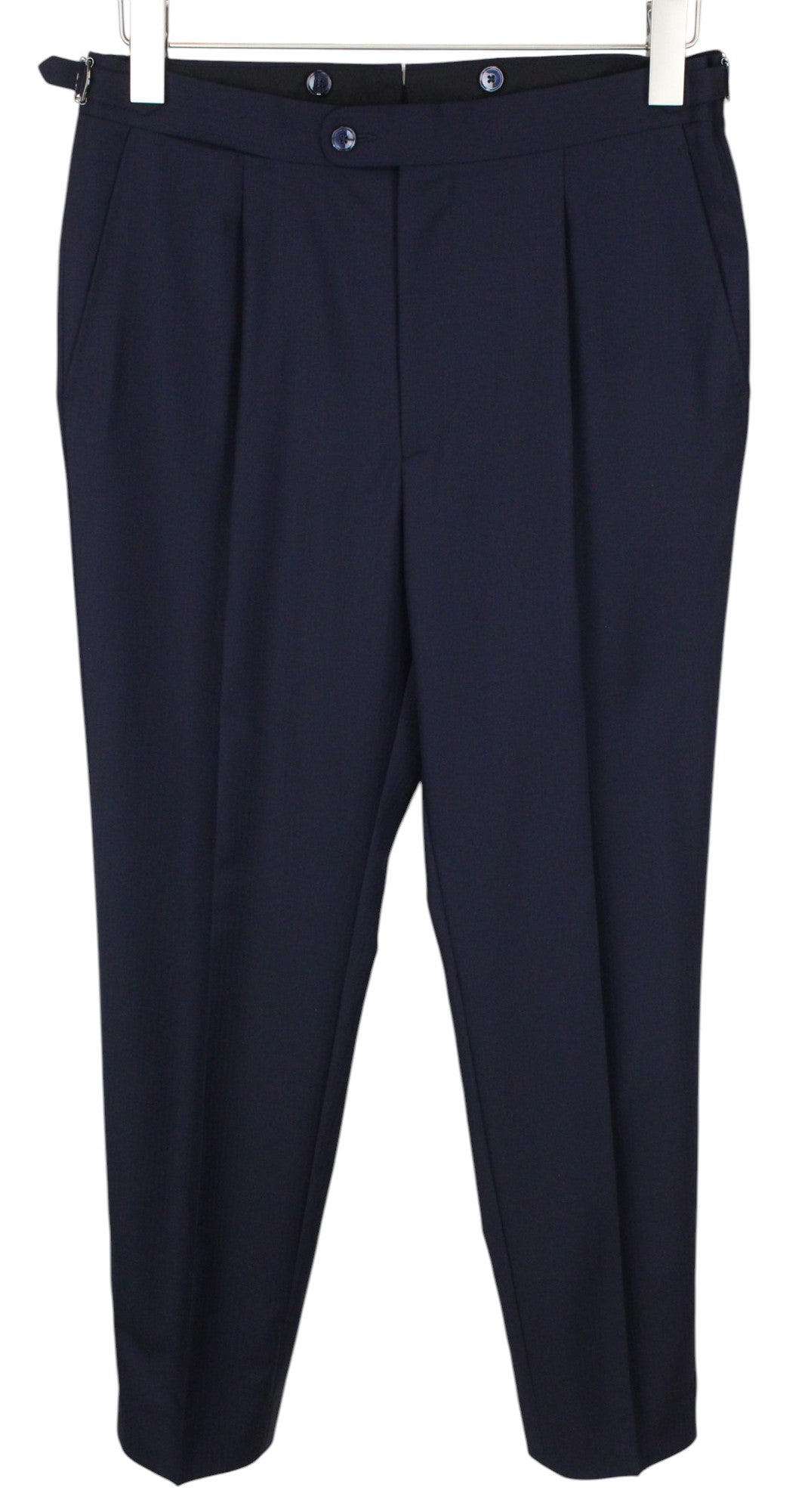 SUITSUPPLY La Spalla Men's UK36R Navy Wool Lined Double-Breasted 3-Piece