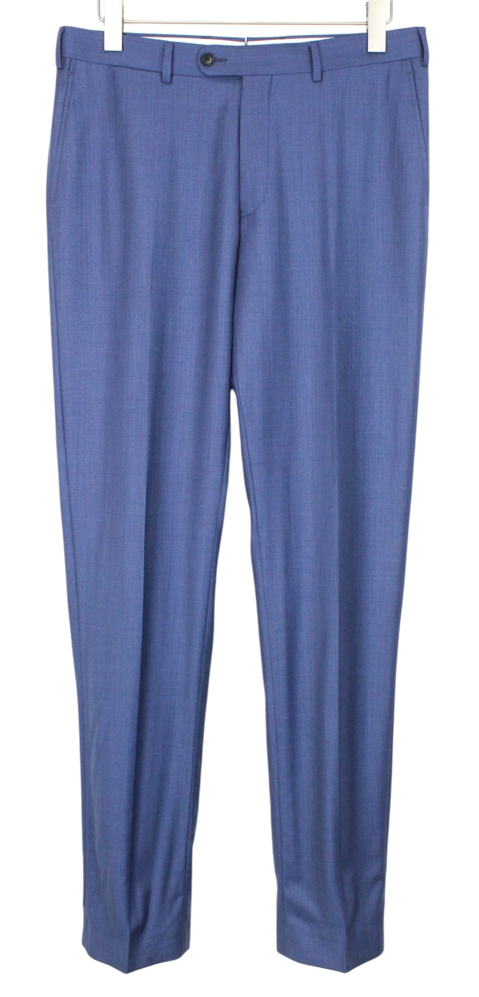 SUITSUPPLY Lazio La Spalla Men's Suit UK40L Slim Blue Wool 3Pc Super 150's