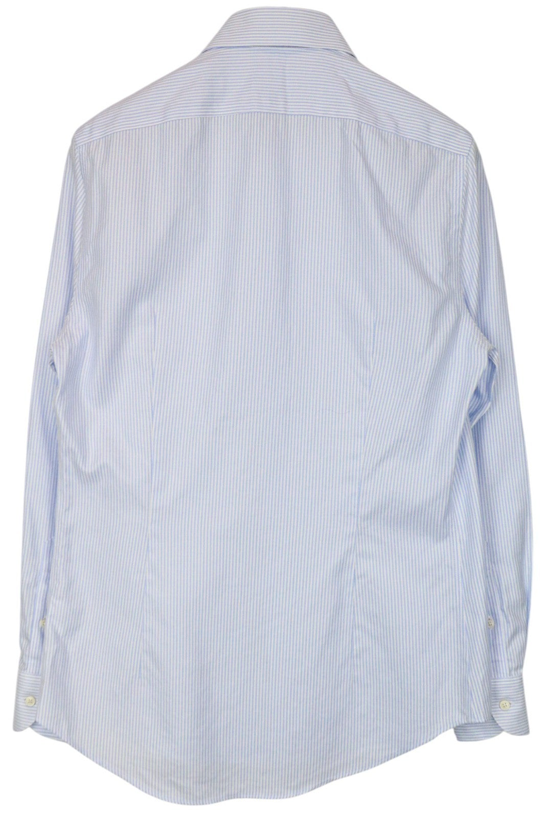 SUITSUPPLY Men's Formal Shirt 43/17 Extra Slim Blue Pure Cotton Striped Twill