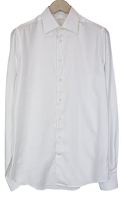 „SUITSUPPLY Traveller“ vyriški formalūs marškiniai, 39L/15 1/2L, ploni balti medvilniniai rankoviai 