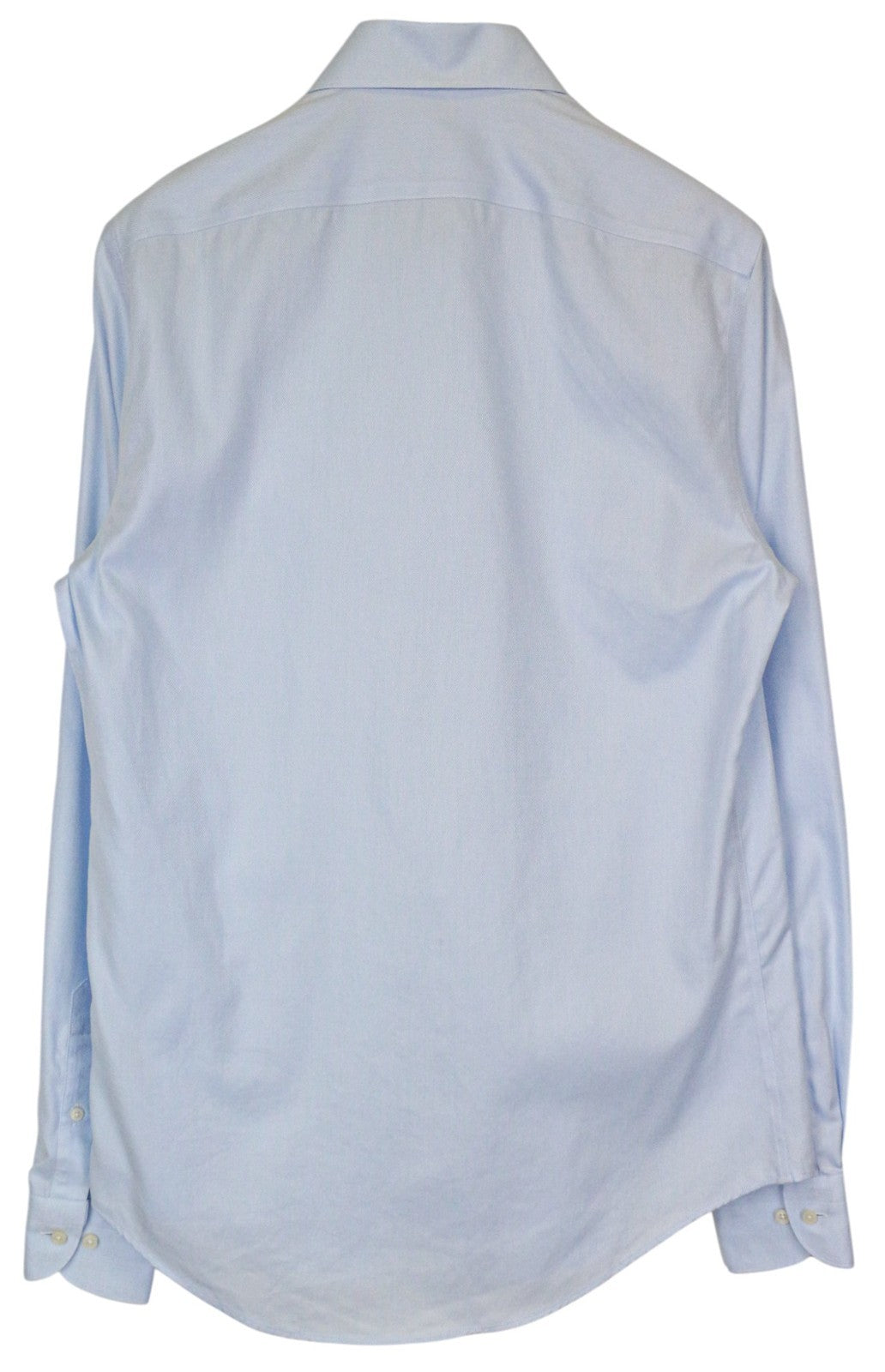 SUITSUPPLY Men's Formal Shirt 39L/15 1/2L Slim Blue Pure Cotton Cutaway Twill