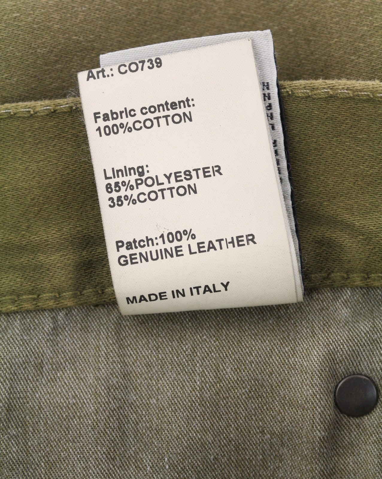 R13 Boyfriend moteriški džinsai, 30 alyvuogių spalvos, dažyta moleskine, trumpinti, išblukę, FW25 