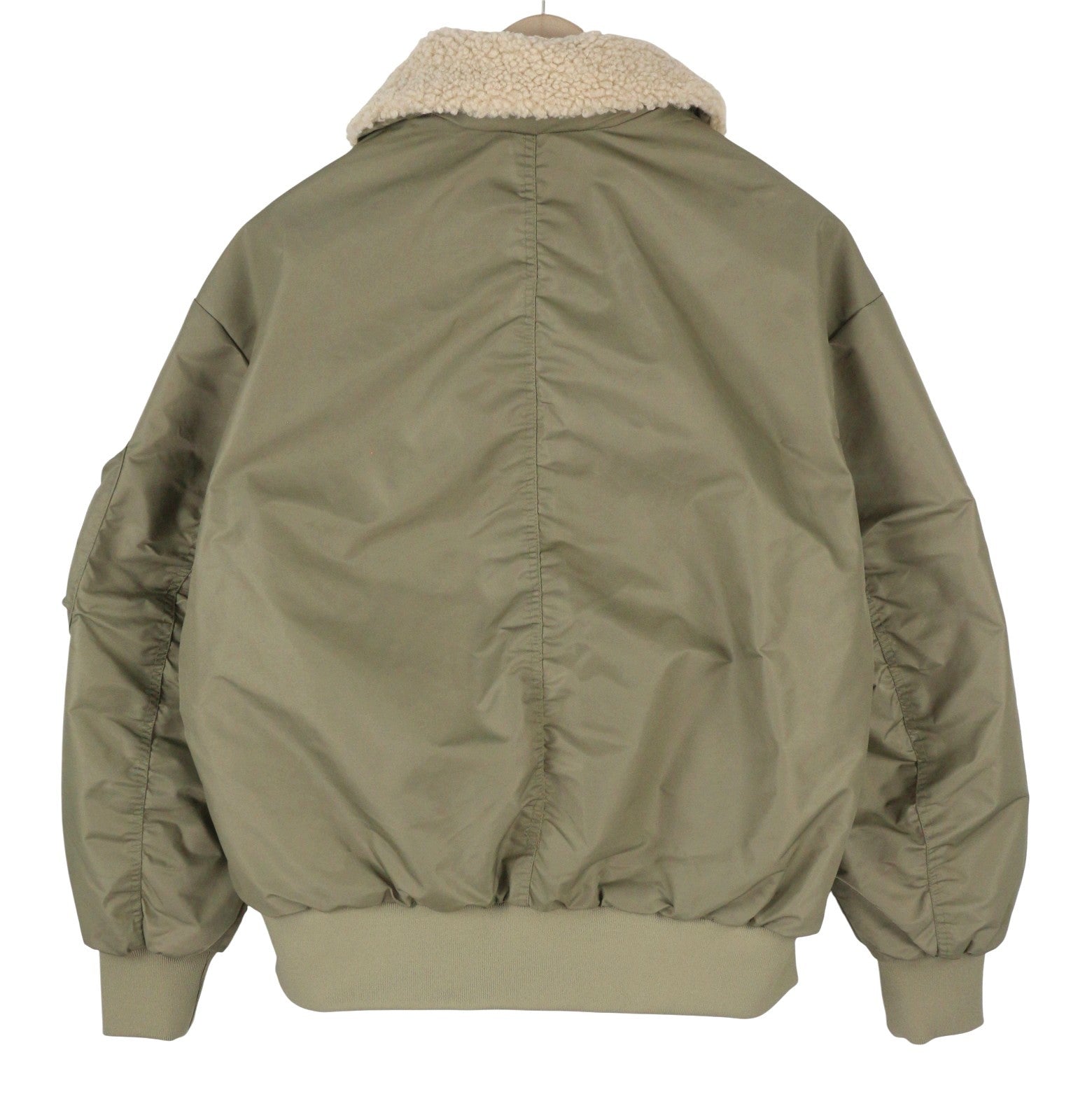 JACK & JONES Jorqueens Bomber Men Jacket XL Silver Sage Oversized Padded Zip