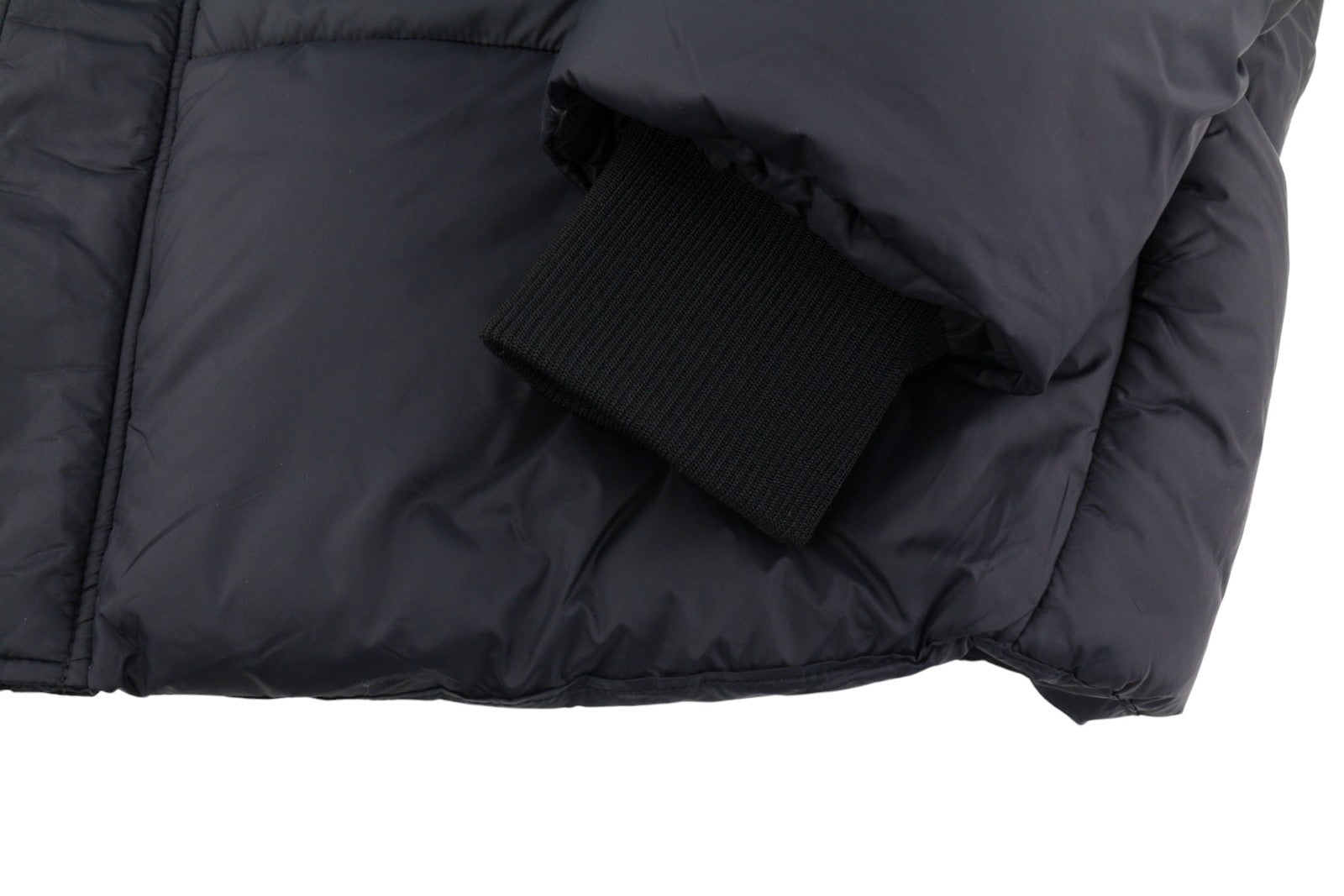 JJXX Jack&Jones Saga Nylon Quilted Women Jacket XL Black Oversized Hidden Hood