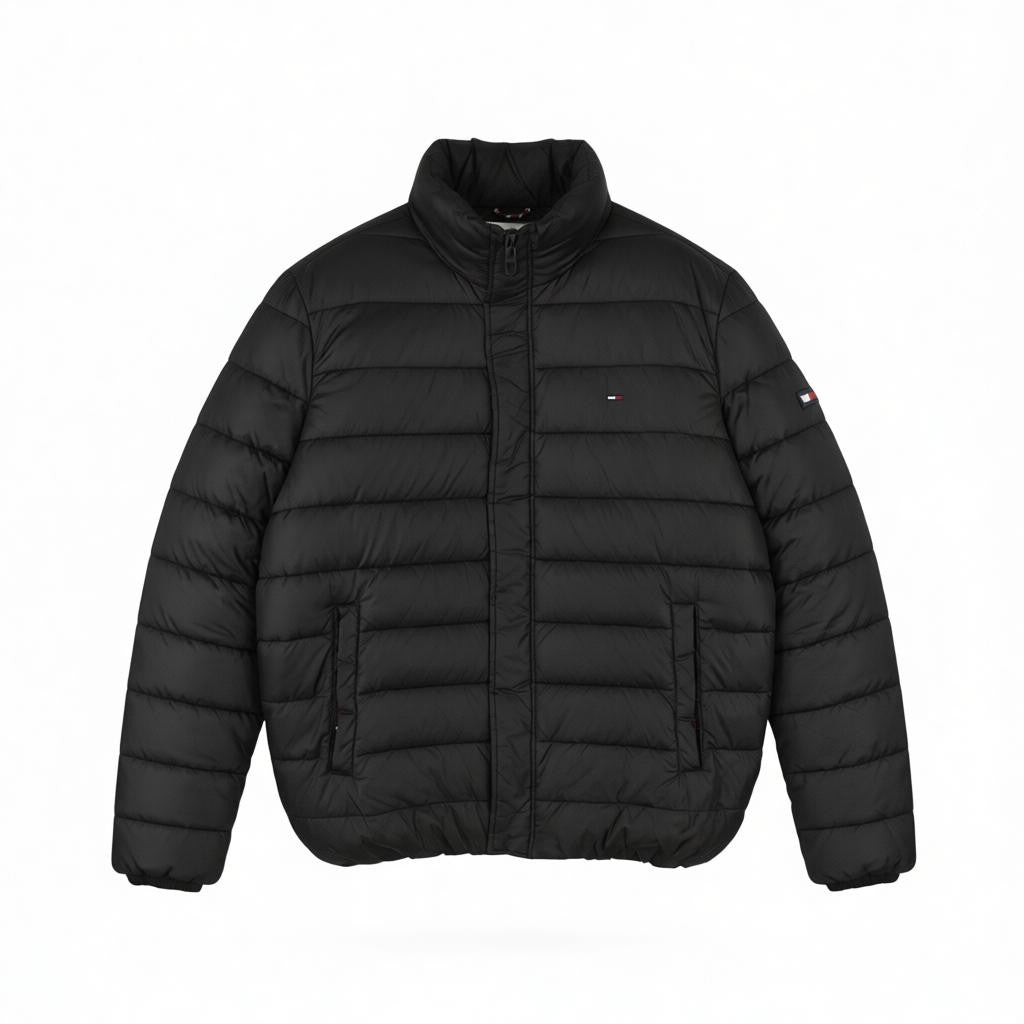 TOMMY HILFIGER Flag Back Alaska Puffer Men Jacket XL Dark Navy Padded RRP279