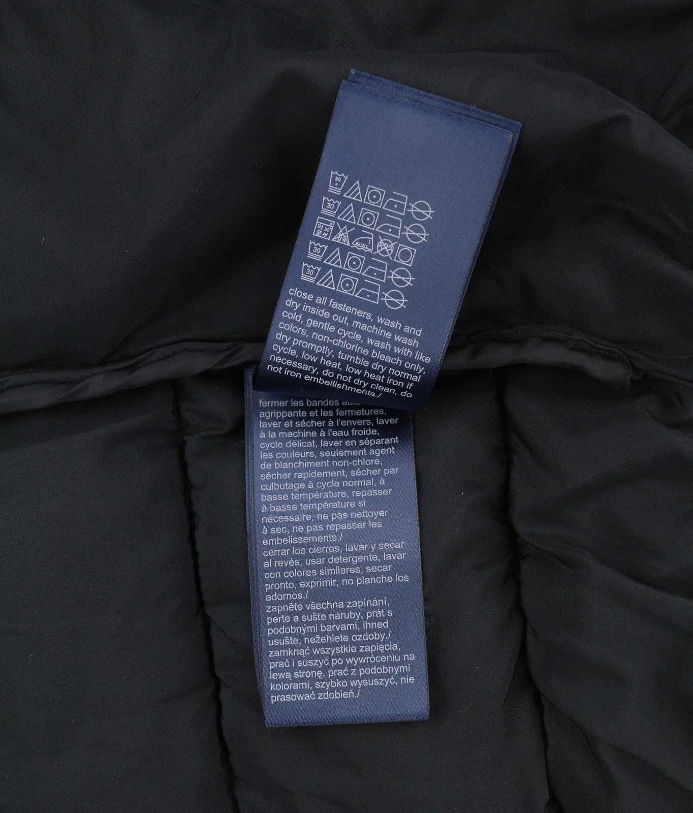 TOMMY HILFIGER Flag Back Alaska Puffer Men Jacket XL Dark Navy Padded RRP279