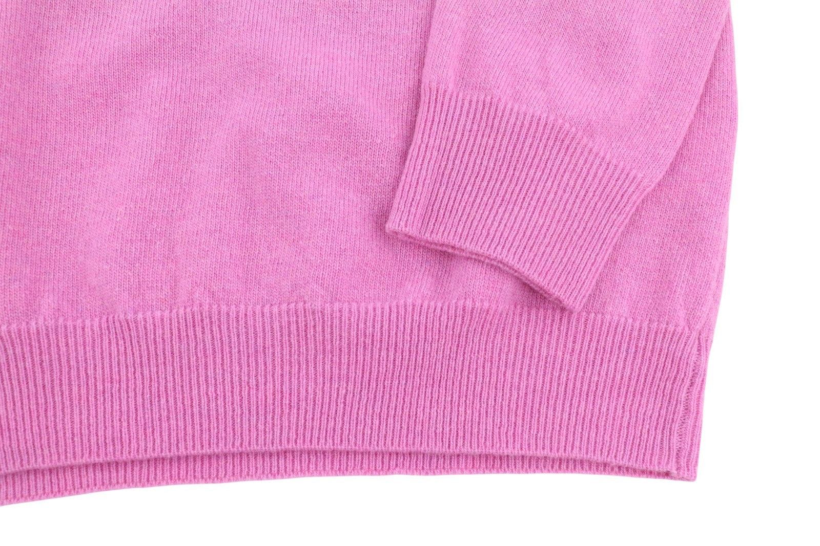 GANT Extrafine Lambswool V-Neck Women Jumper L Light Fuchsia Knit Pullover
