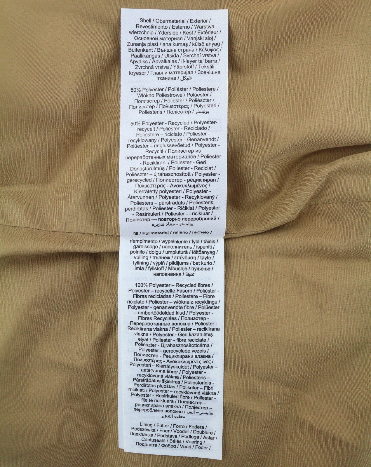 YAS Roberta Padded Women Waistcoat M Brown Quilted High Neck Full Zip Vest