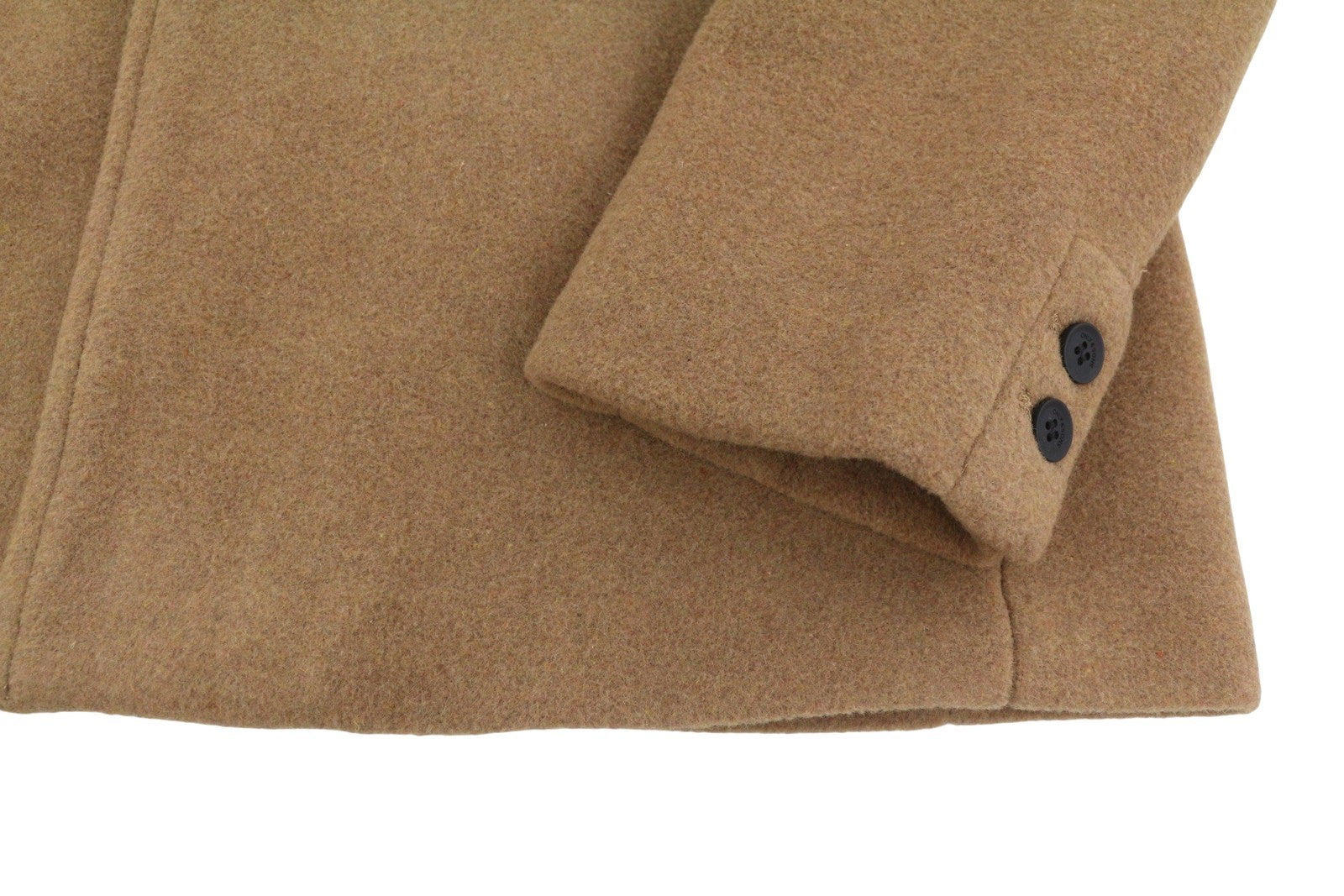 ONLY & SONS Justin Wool Men Coat S Brown Melange Button-Up Notch Mid-Length