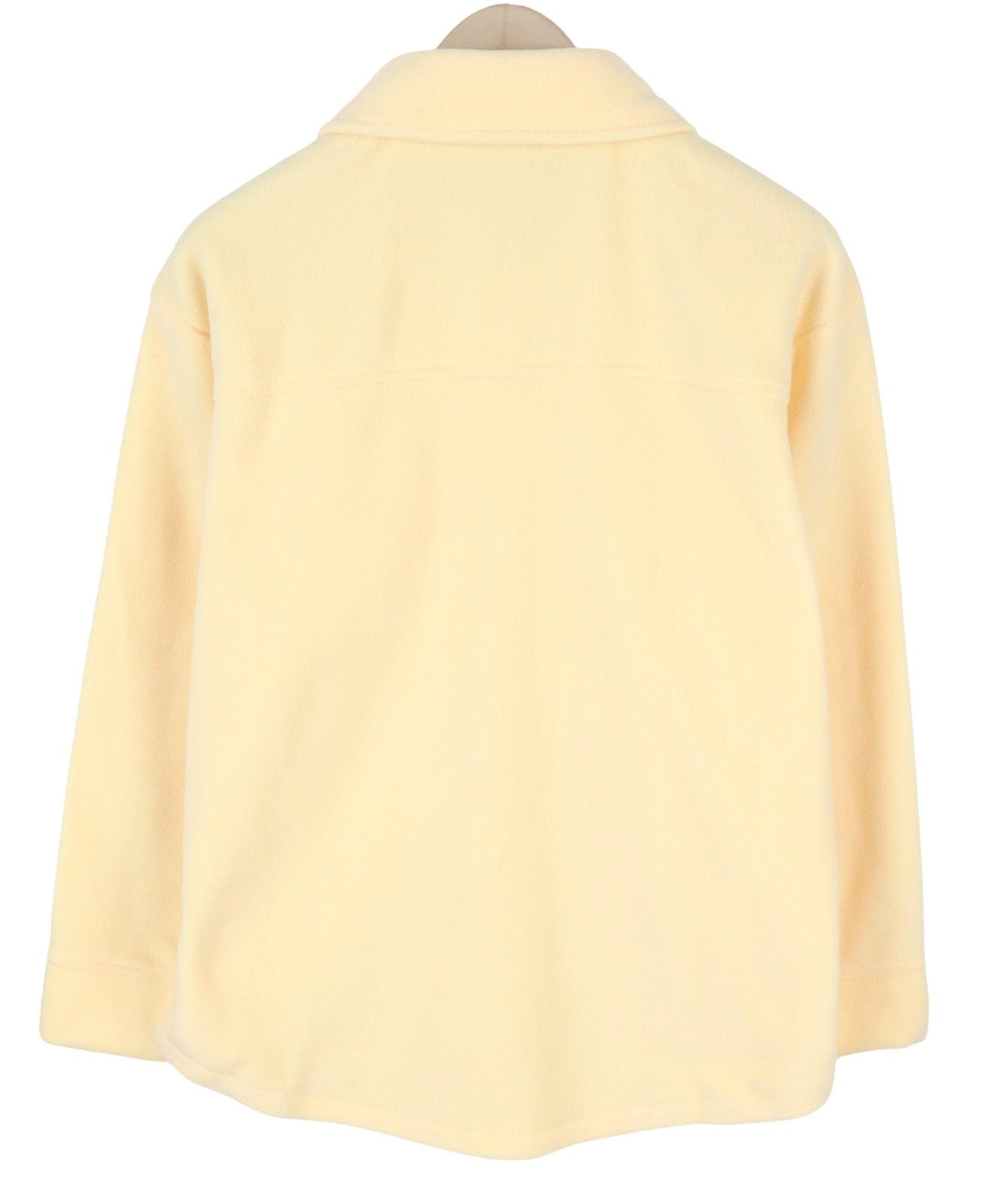 URBAN Iets Frans Women Jacket S Light Yellow Fleece Unlined Button-Up Overshirt