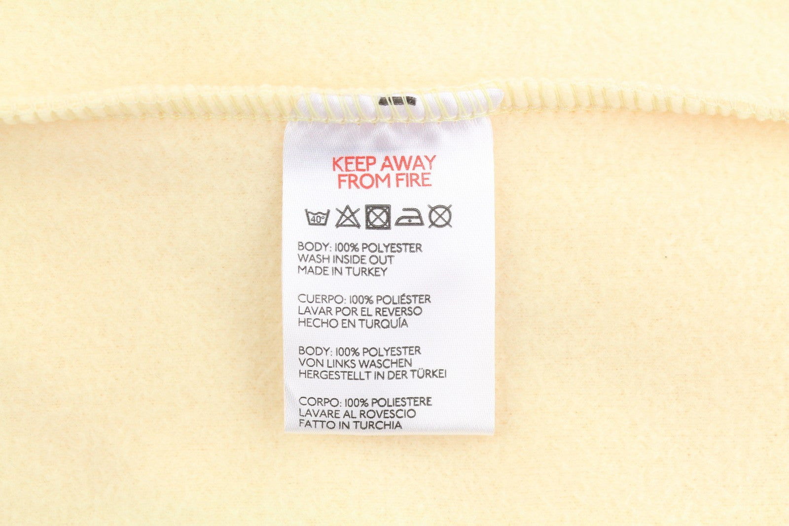 URBAN Iets Frans Women Jacket S Light Yellow Fleece Unlined Button-Up Overshirt