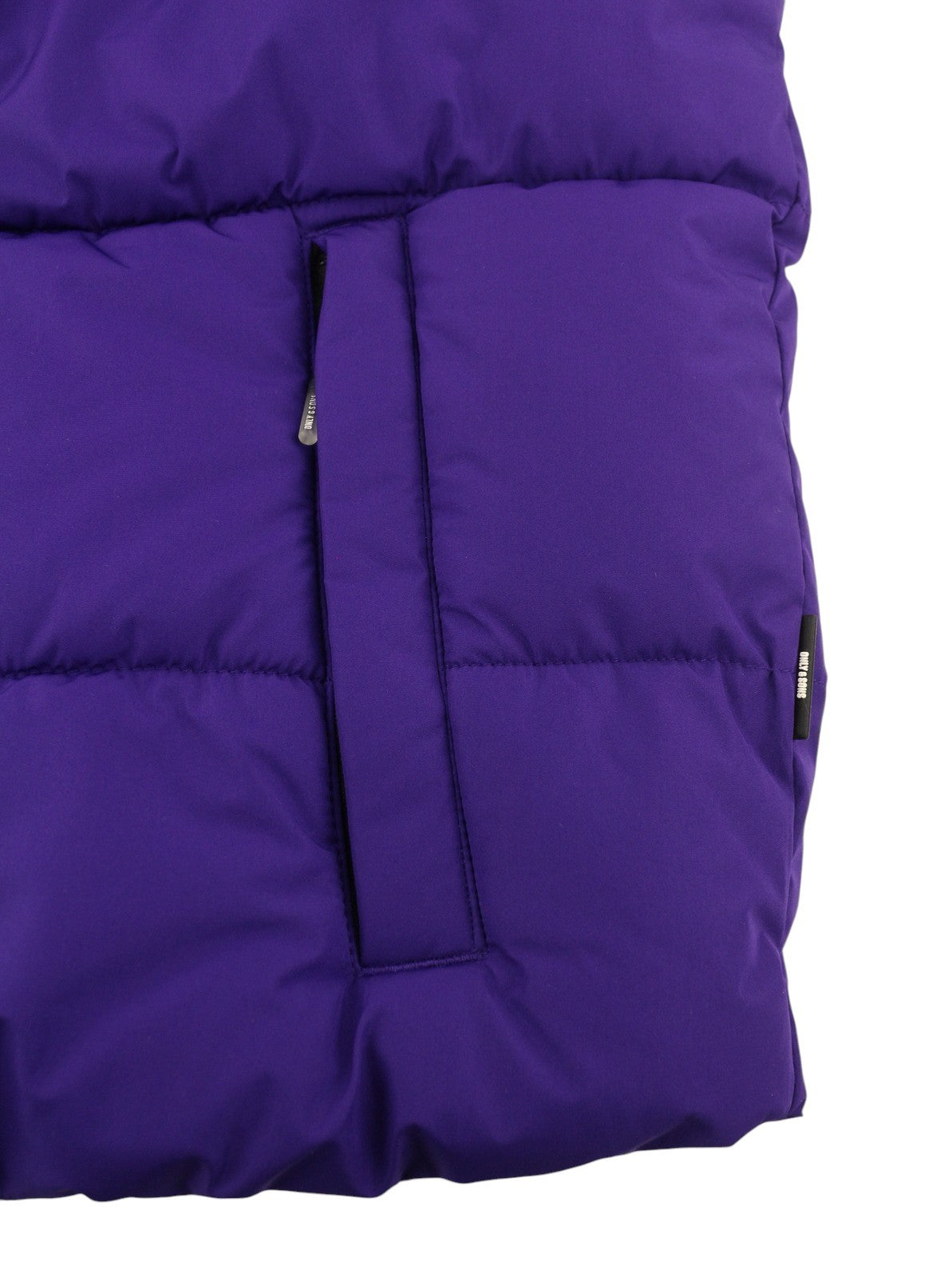 ONLY & SONS Mario Life Puffer Men Waistcoat M Violet Padded Quilted High Neck