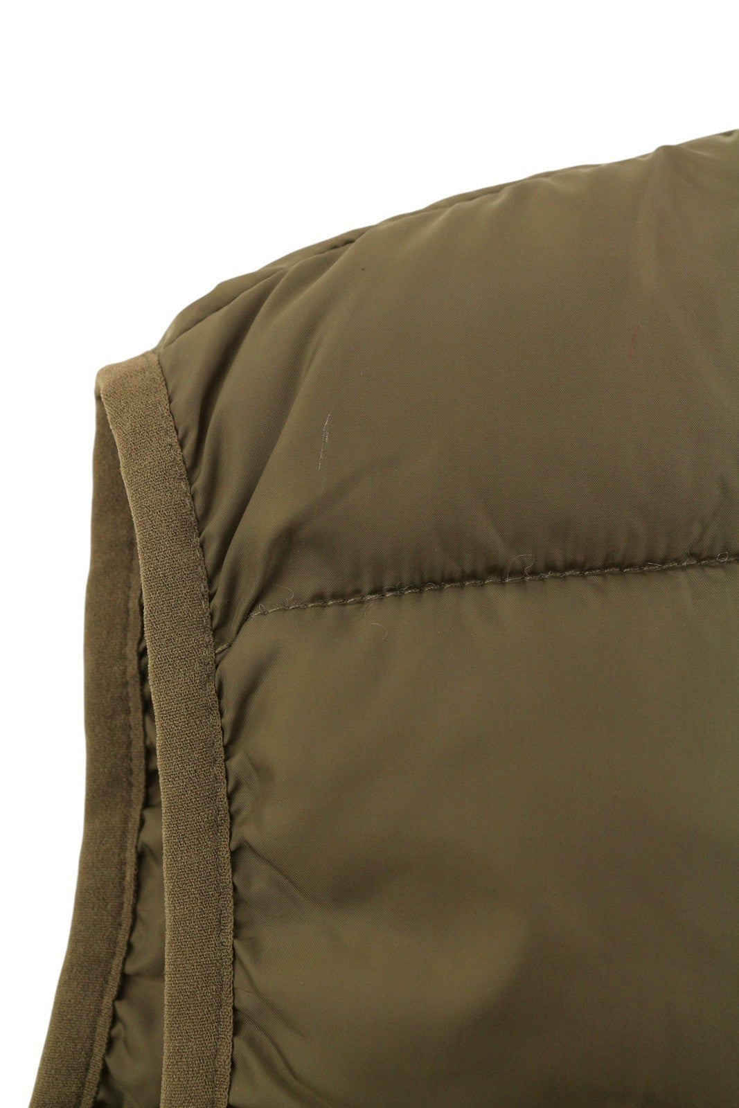 MUSTANG Dennis Light Padded Men Waistcoat M Brown Band Neck Quilted Zip Vest