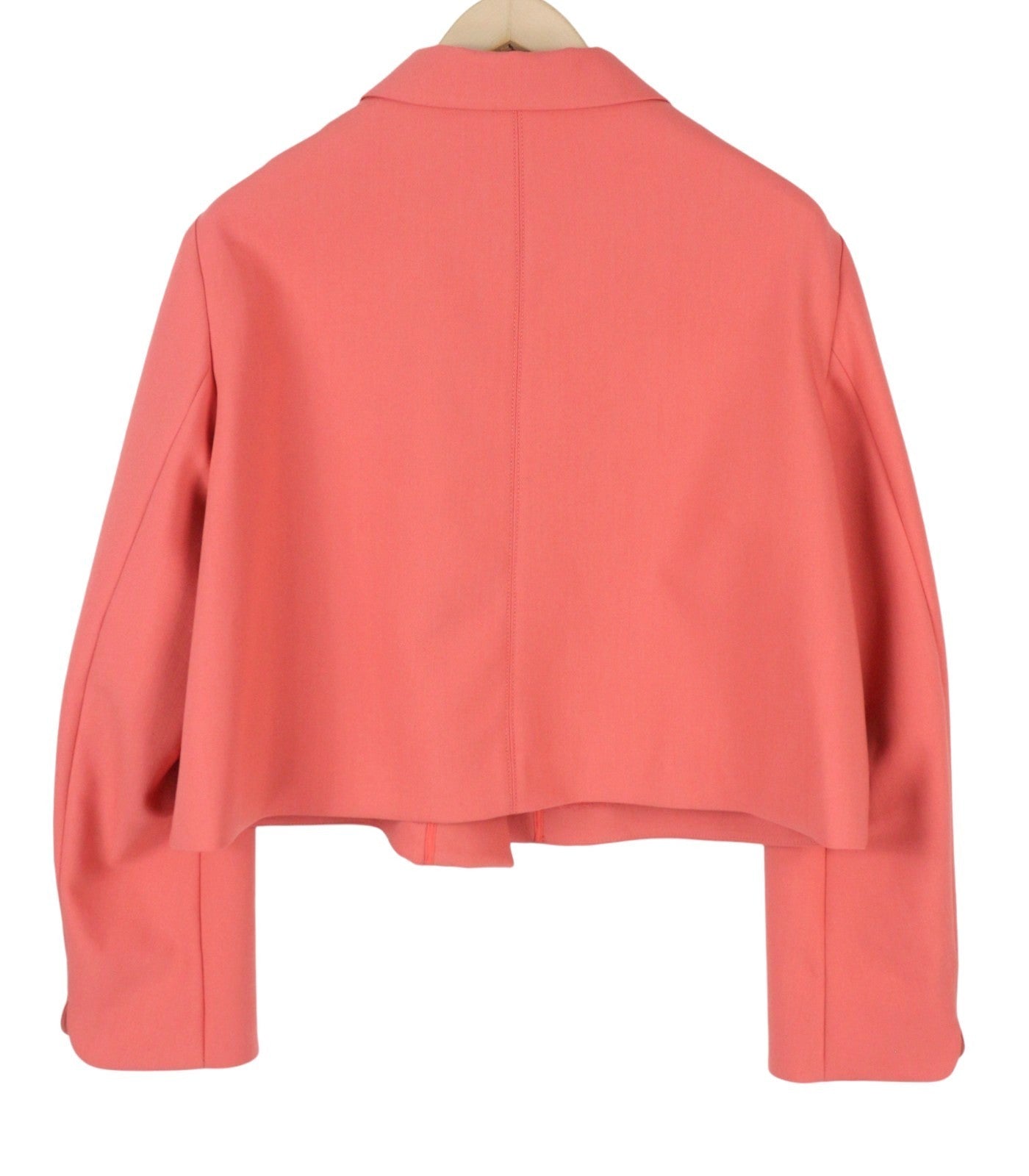 S.OLIVER Women Blazer EU42 Pink Hidden Button Spread Neck Unlined