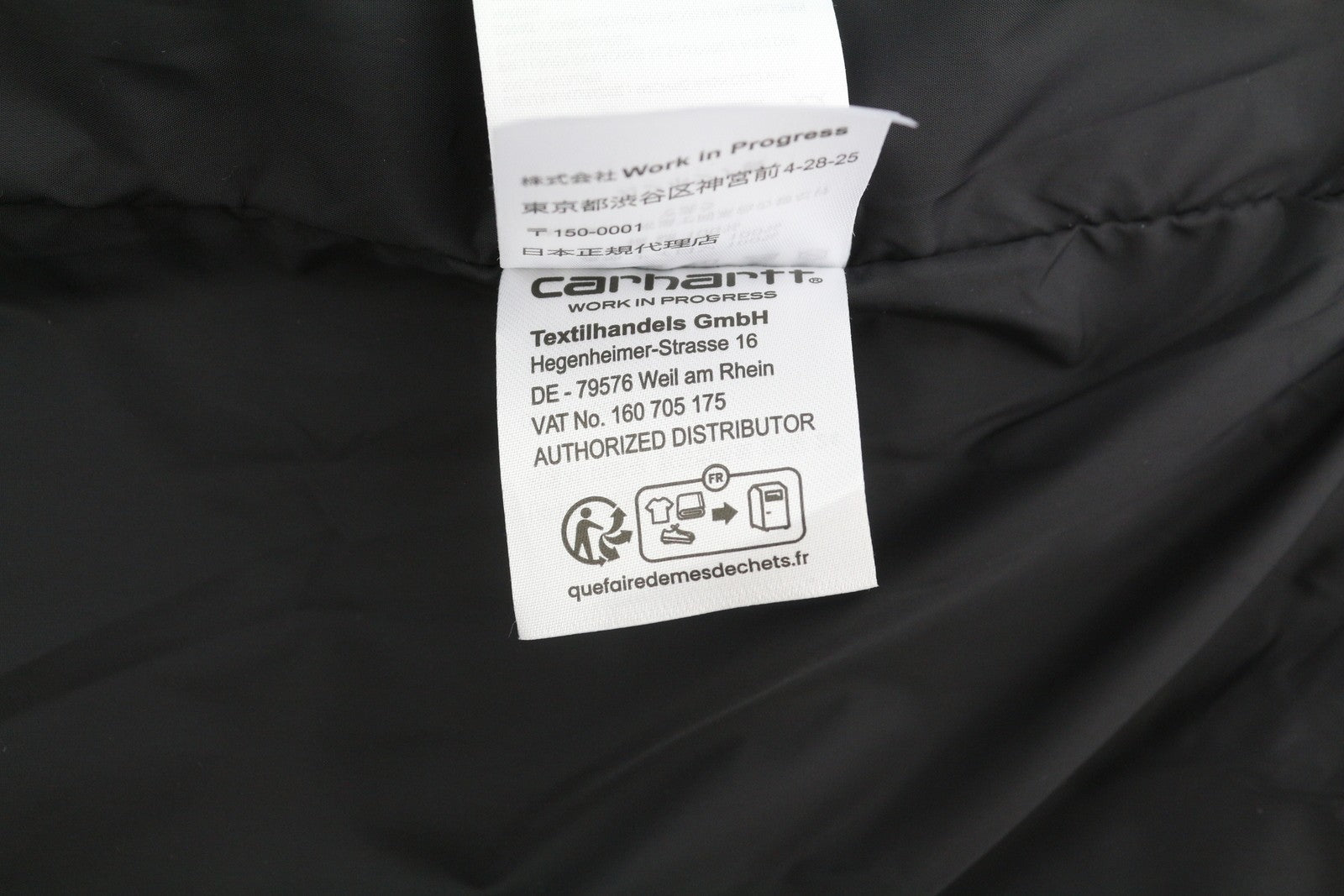 Carhartt Clarton Men Jacket XL Black Removable Hood Full Zip Lightweight RRP299