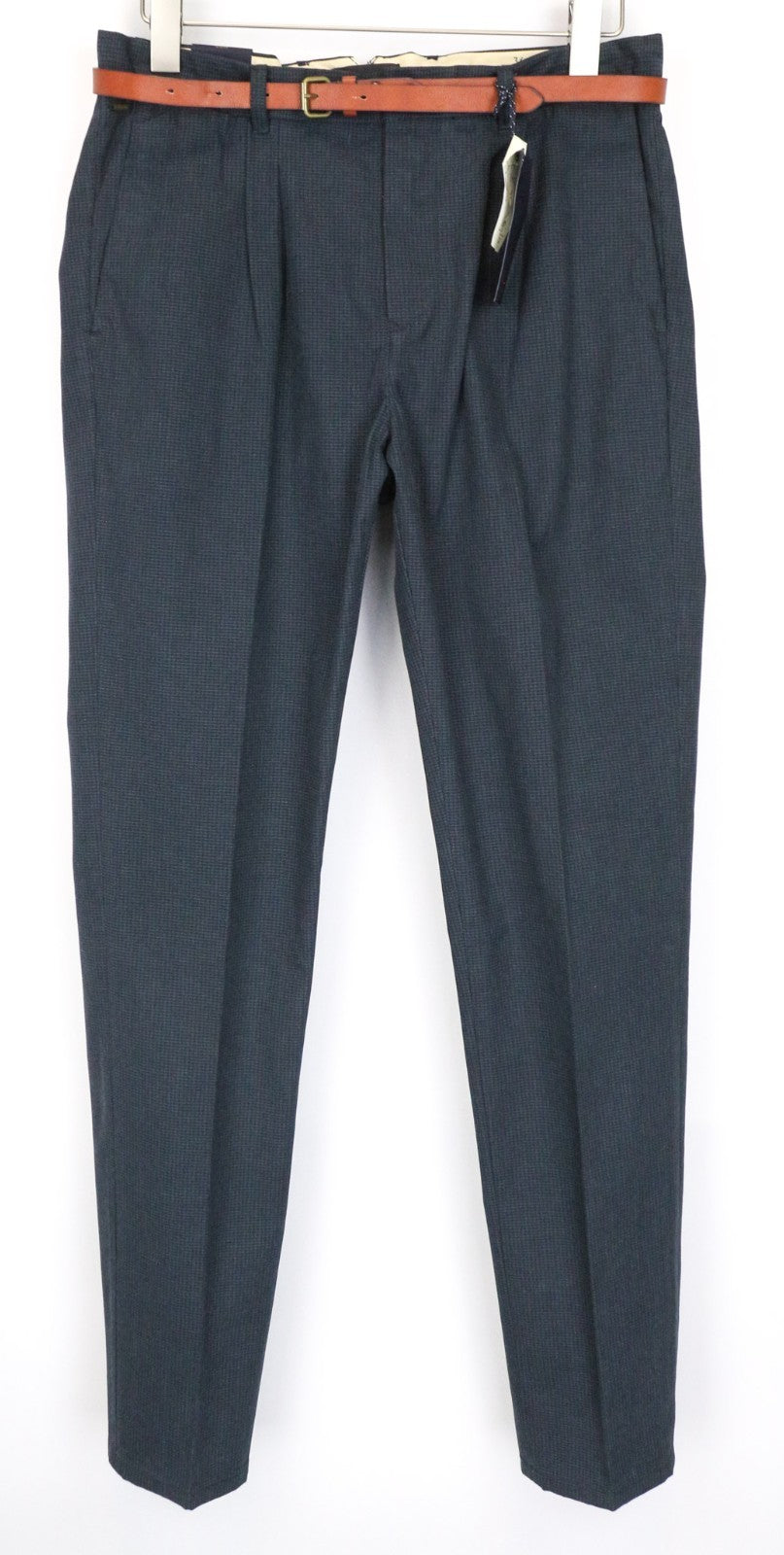 SCOTCH & SODA Stuart Men's Trousers W31/L34 Grey Melange Slim Fit Non-Stretch