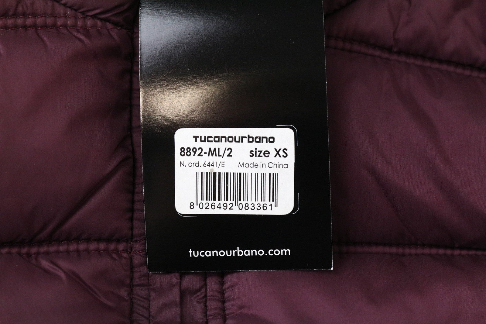 TUCANO URBANO Hot Dan moteriška liemenė IT38 bordo spalvos, paminkštinta, kvėpuojanti 