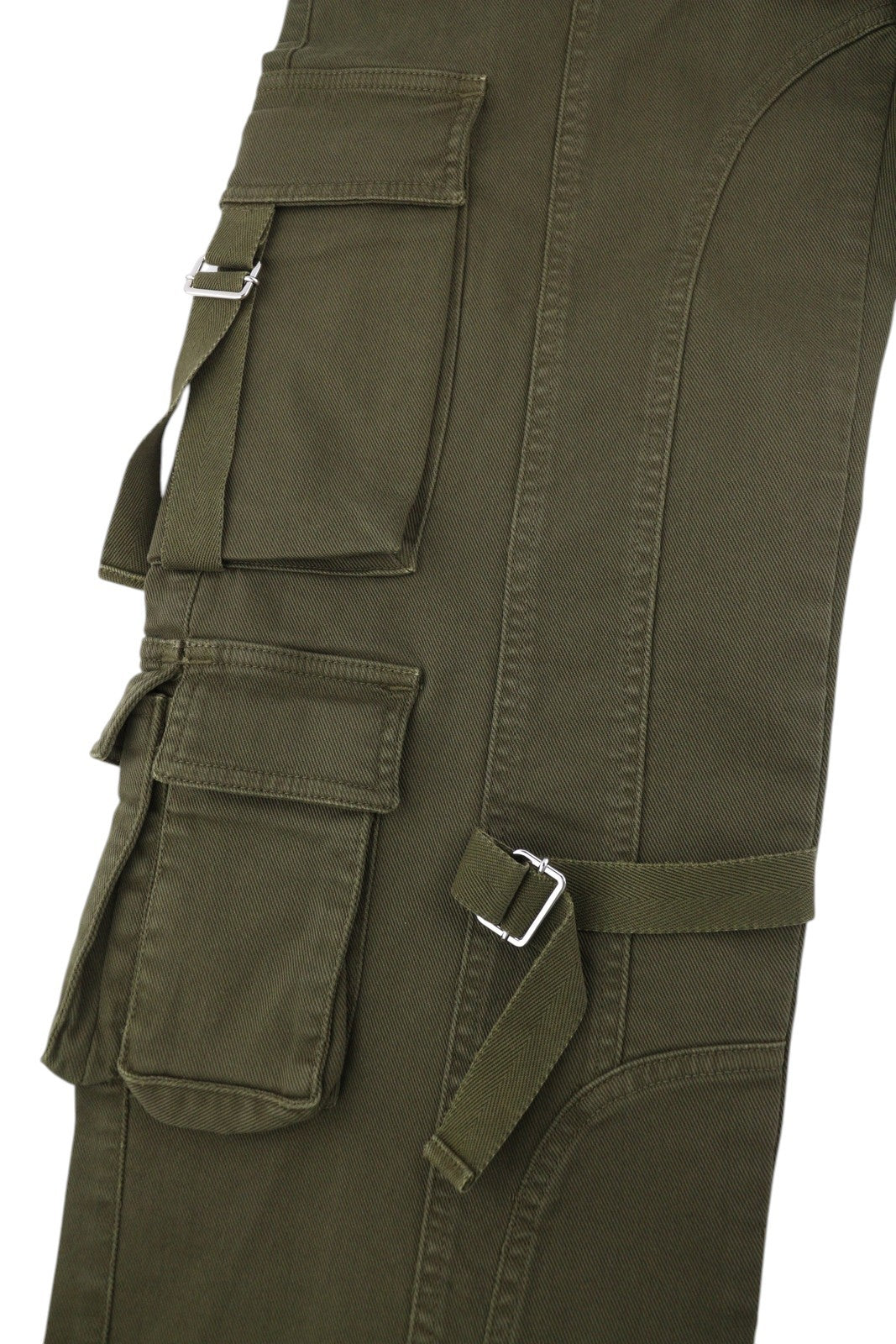 BLUMARINE J. Cargo moteriškos kelnės 40 juodos su užlopytomis kišenėmis laisvos, karinio stiliaus, RRP427 