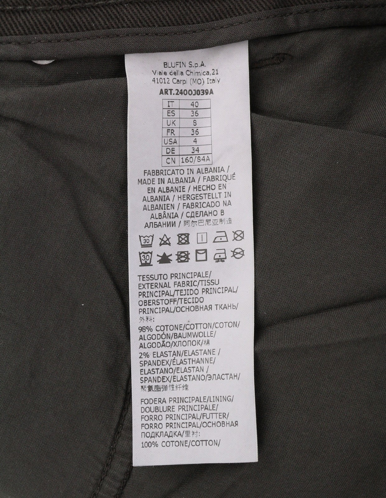 BLUMARINE J. Cargo moteriškos kelnės 40 juodos su užlopytomis kišenėmis, laisvu užtrauktuku, RRP427 