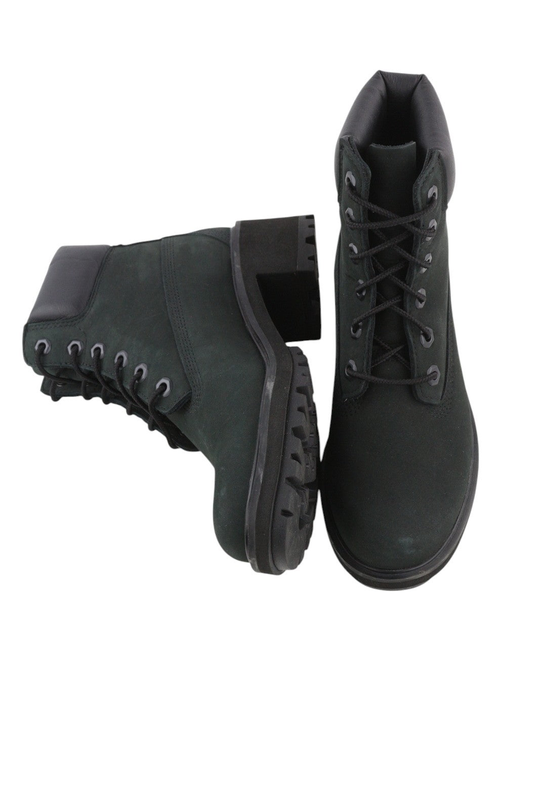 TIMBERLAND A25C4 Women's Boots EU37/38 Black Leather Waterproof Heeled Ankle