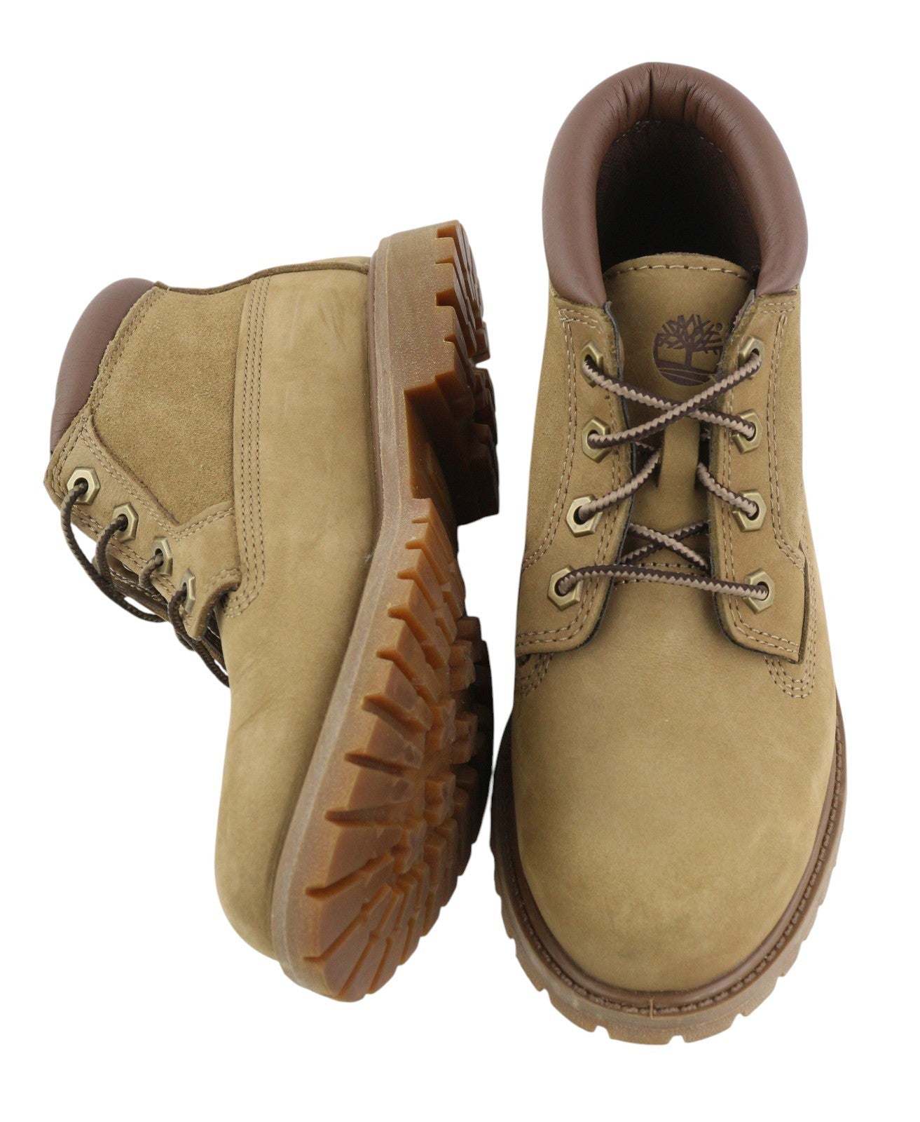 TIMBERLAND A1QJA Women's Boots EU37/38 Grey Leather Lace Up Ankle Ortholite