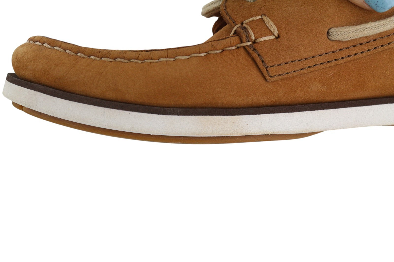 TIMBERLAND A4161 Men's Shoes EU41.5 Brown Leather Boat Slip On Cloud Cushion