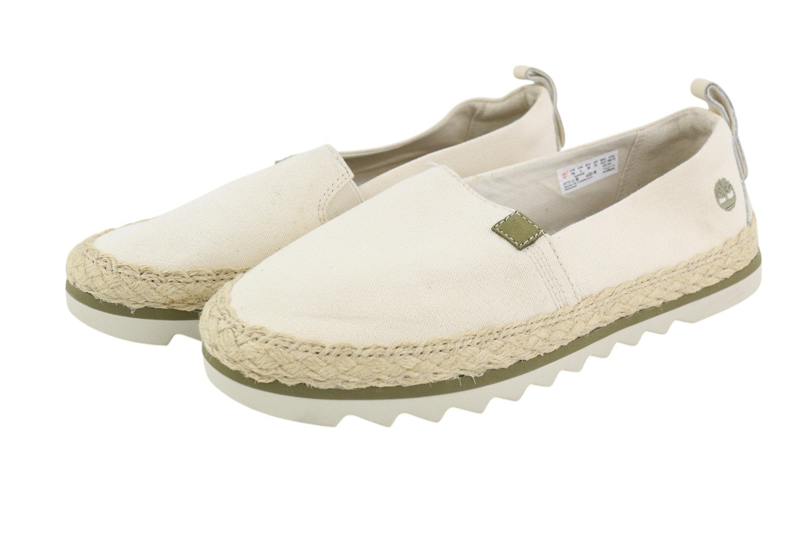 TIMBERLAND A24QW Women's Shoes EU38 Beige Espadrille Slip On Almond Toe