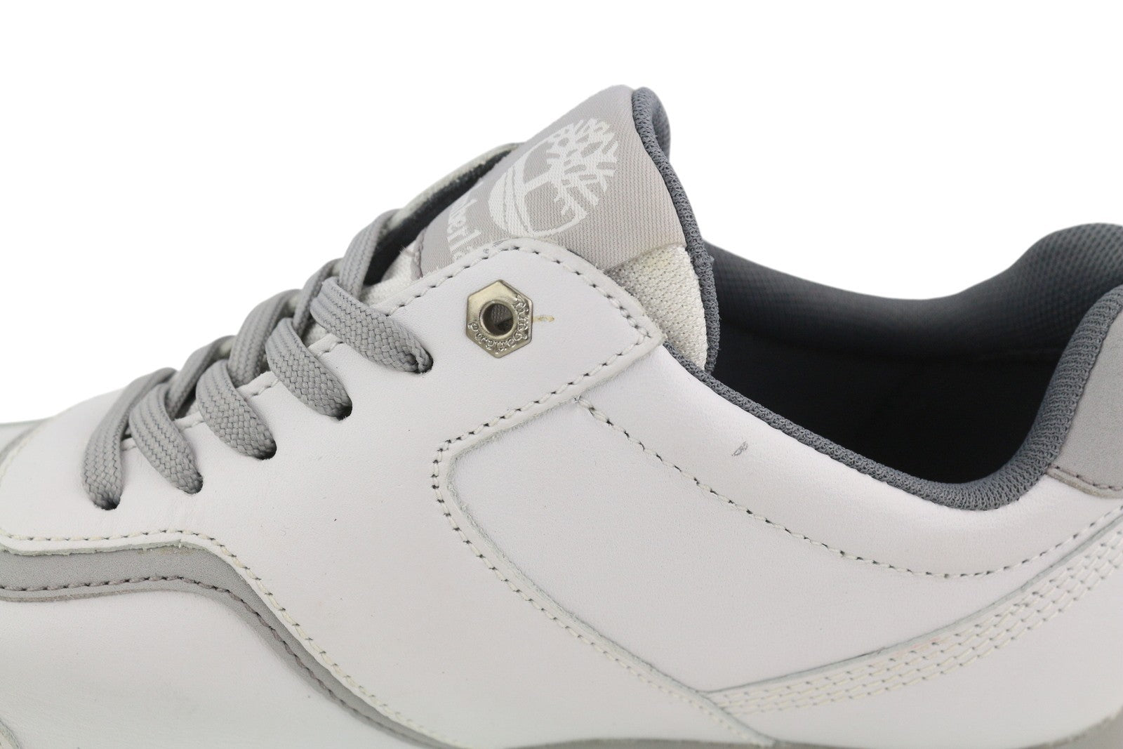 TIMBERLAND A23ZG Women's Sneakers EU38 Grey Leather Lace Up Low Trainers