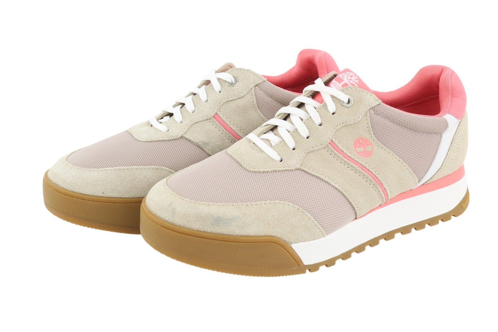 TIMBERLAND A23Z5 Women's Sneakers EU38 Leather Low Top Lace Round Toe