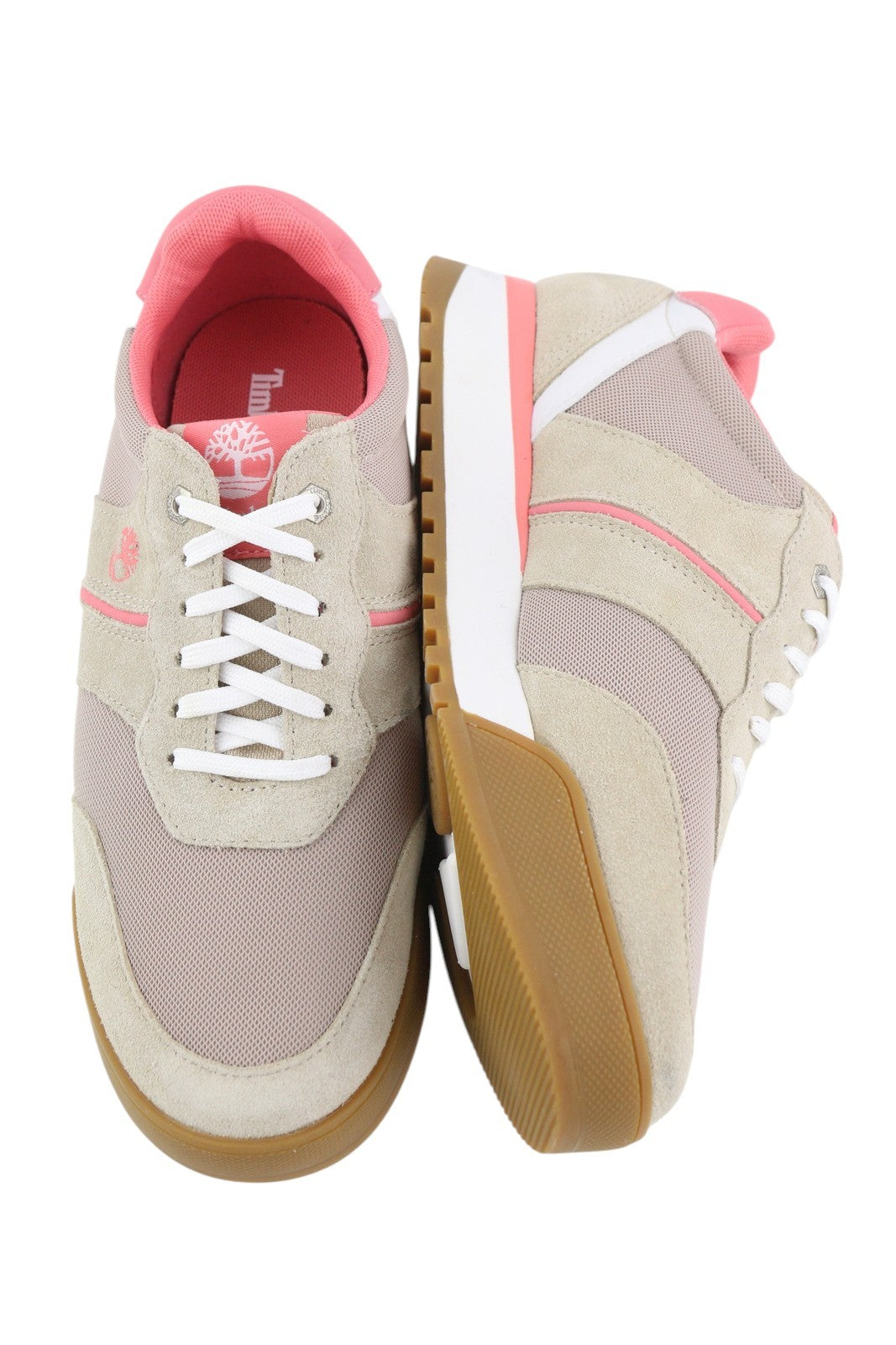 TIMBERLAND A23Z5 Women's Sneakers EU38 Leather Low Top Lace Round Toe