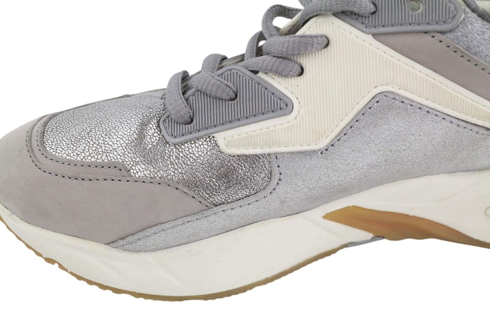 TIMBERLAND A1Y7J Men's Sneakers EU38 Grey Glossy Leather Almond Trainers