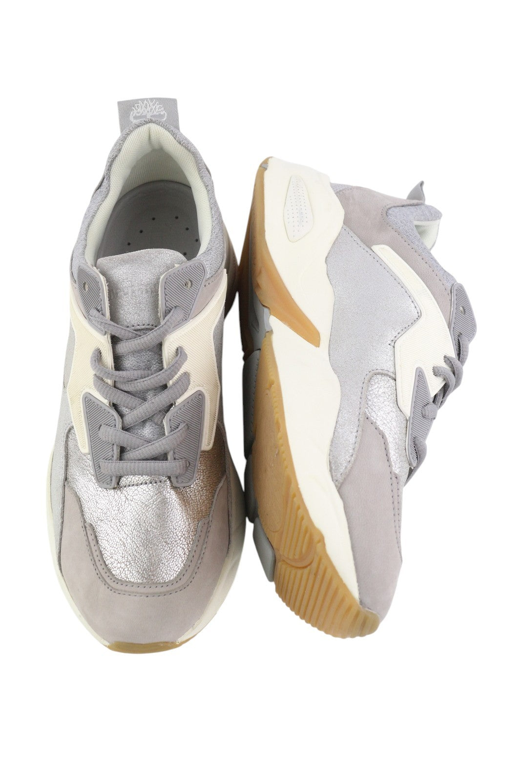 TIMBERLAND A1Y7J Men's Sneakers EU38 Grey Glossy Leather Almond Trainers