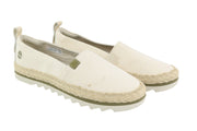 TIMBERLAND A24QW Women's Shoes EU38 Beige Light Espadrille Slip On Almond