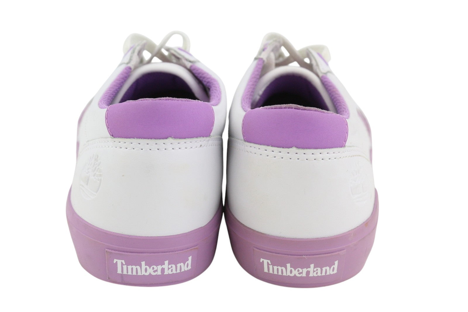 TIMBERLAND A2EPS Women's Sneakers EU38.5/39 White Purple Leather Lace Low