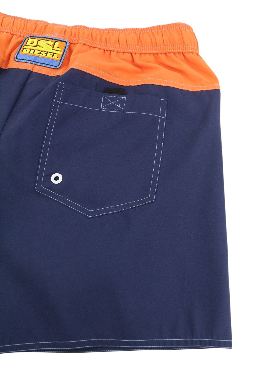 DIESEL Bmbx-Wave-Yk Men's Swimwear 2XL Mesh Lined Drawstring Pool Ready