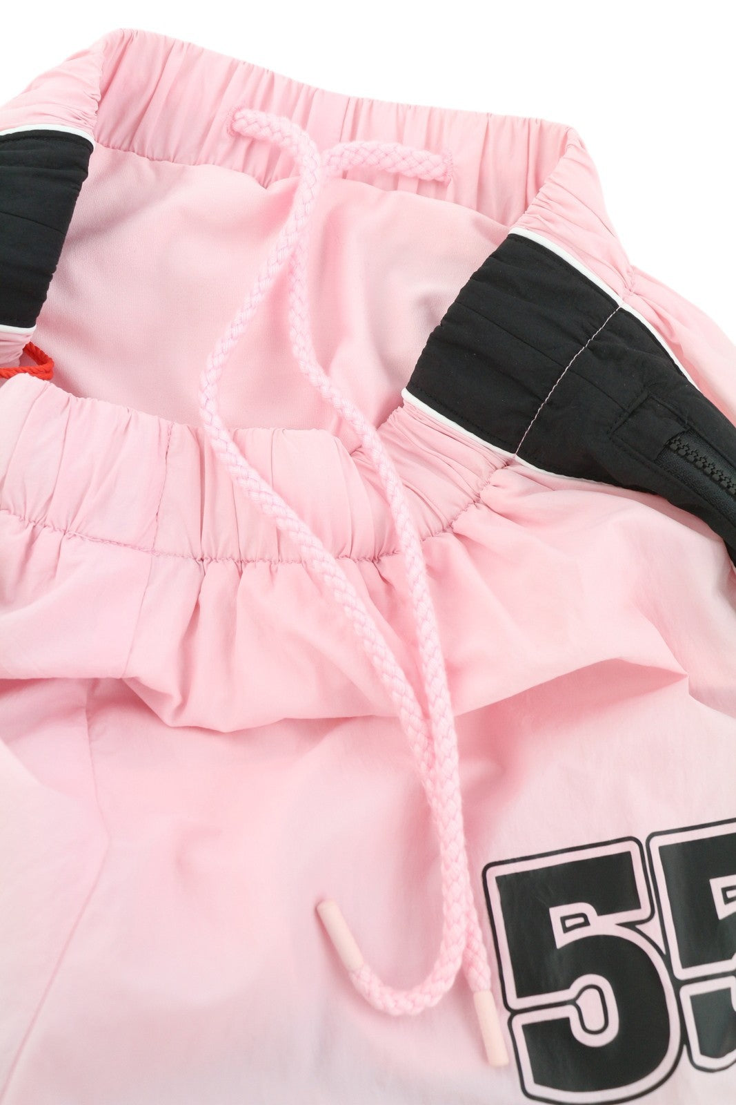 DIESEL Awwb-Eicy-Wt 12 Women's Shorts 2XS Pink Elastic Logo Sports Lined